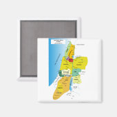 1200年から1050年のイスラエルの十二部族図 マグネット (正面/裏面)