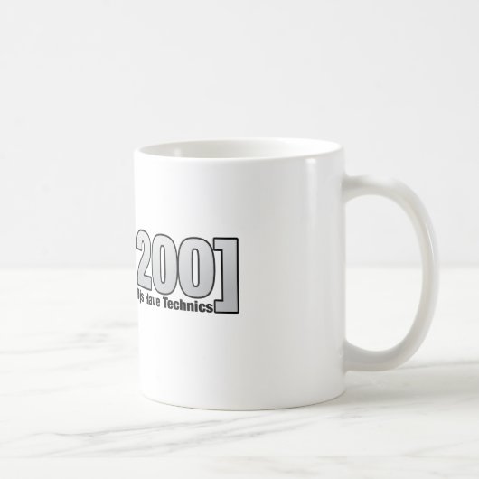 1200年: 実質のDjsに技術があります コーヒーマグカップ (右)