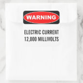 12000 MVのステッ警告カー スクエアシール (バッグ)