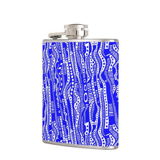 120115 – 青（白） フラスク (左)