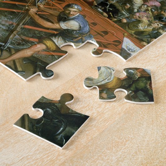 1204年にコンスタンチノープルの捕獲(canvの油 ジグソーパズル (側面)