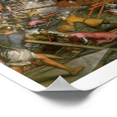 1204年のコンスタンチノープルの捕獲(カンヴ油) ポスター (角)