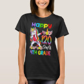 120 Days Of 4th Grade - 120th Day Of School Dabbin Tシャツ (正面)