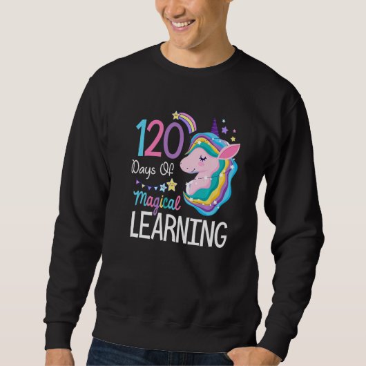 120 days of magical learning 120th day of school u スウェットシャツ (正面)
