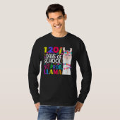 120 Days Of School No Prob llama Llama Teacher And Tシャツ (正面フル)