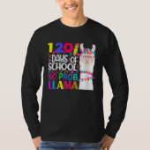 120 Days Of School No Prob llama Llama Teacher And Tシャツ (正面)