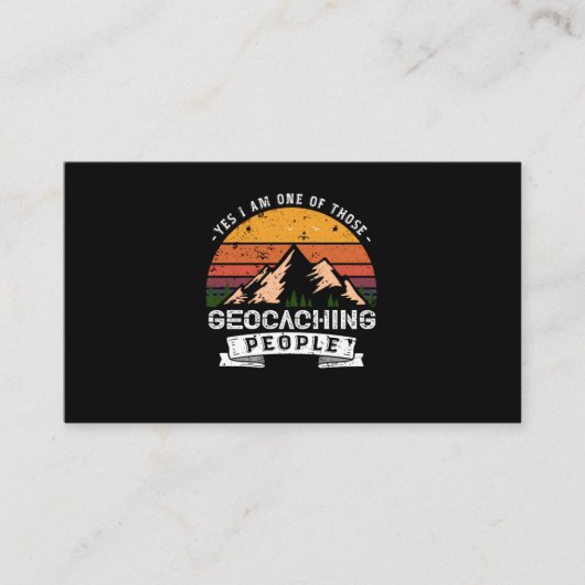 120.Yes I Am one Of Those Geocaching People 名刺 (正面)