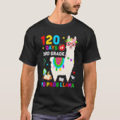 120th Day of School No Prob Llama 120 Days Of 3rd  Tシャツ (正面)