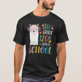 120th day of School No Prob Llama 120 Days Of 4th  Tシャツ (正面)