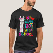 120th Day Of School No Prob Llama Happy 120th Day  Tシャツ (正面)