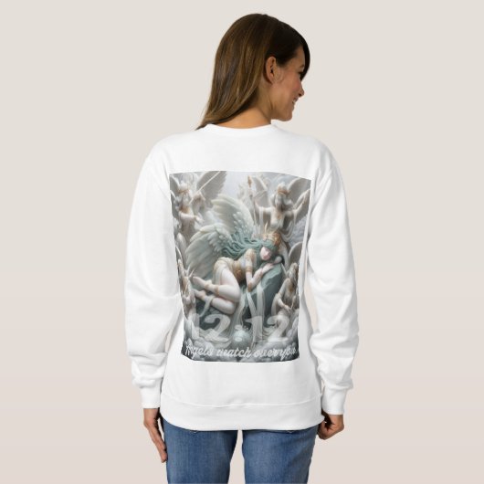 1212エンジェルウォッチ女性セーター スウェットシャツ (裏面フル)