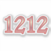 1212 エンジェルナンバーの変革 シール (正面)