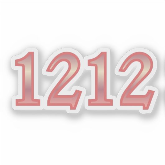 1212 Angel Number Transformation シール (正面)