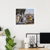 1214年のブウツインの歴史的な日は、によって刻まれた ポスター (ホームオフィス)