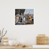 1214年のブウツインの歴史的な日は、によって刻まれた ポスター (キッチン)