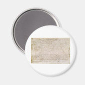 1215年の自由憲章のマグナカルタ マグネット (正面/裏面)