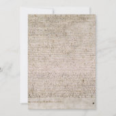 1215綿MsのMagna Cartaの例証。 招待状 (正面)