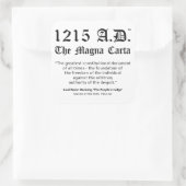 1215 A.D.™ The Magna Carta引用文 スクエアシール (バッグ)