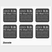 1215 A.D.™ The Magna Carta Common Law Stickers スクエアシール (シート)