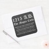 1215 A.D.™ The Magna Carta Common Law Stickers スクエアシール (封筒)