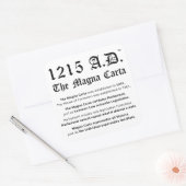 1215 A.D.™ The Magna Carta Common Law Stickers スクエアシール (封筒)
