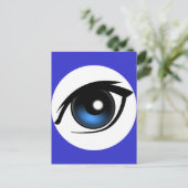 1216137653542424074narrow_cartoon_eye ポストカード (スタンド正面)