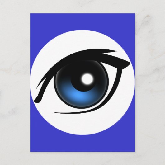 1216137653542424074narrow_cartoon_eye ポストカード (正面)