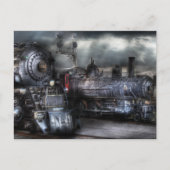 1218 – 出発を待つ ポストカード (正面)