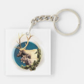 121.シカと後ろ キーホルダー (裏面)