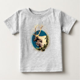 121.シカと後ろ ベビーTシャツ