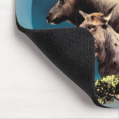 121.シカと後ろ マウスパッド (コーナー)