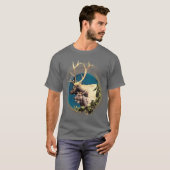 121.シカと後ろ Tシャツ (正面フル)