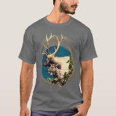 121.シカと後ろ Tシャツ (正面)