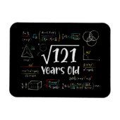 121 11誕生日11歳のギフトの平方根 マグネット (横)