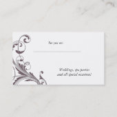 122ネイルサロン名刺ピンクタウプ 予約カード (裏面)