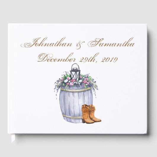 122ページの結婚ゲストブック夏の国の結婚式 ゲストブック (正面)