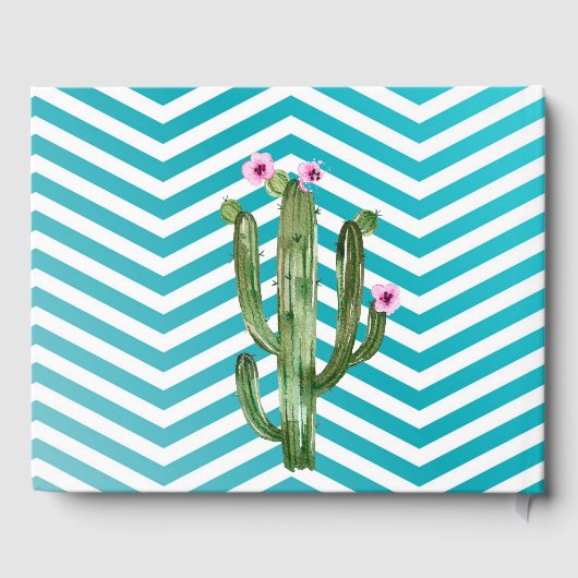 122ページの結婚ゲストブックBoho Cacti Cactus Sucu ゲストブック (裏面)