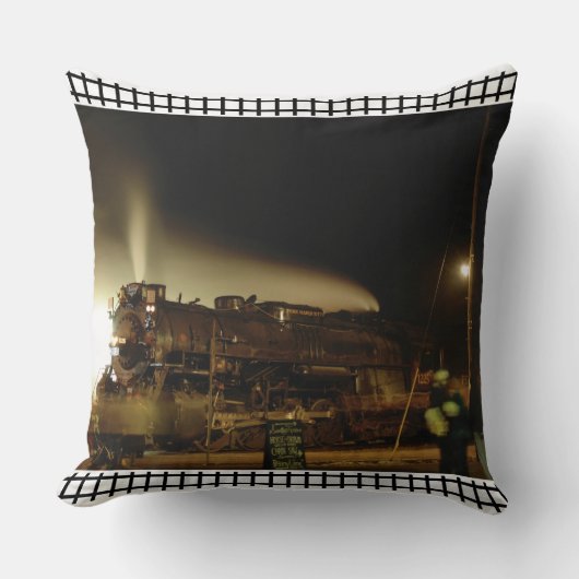 1225 Pereマーケットトレインクリスマス クッション (正面)