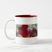 123こね粉の見出しのマグ ツートーンマグカップ (左)