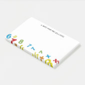 123数値パーソナライズされた ポストイット (アングル)