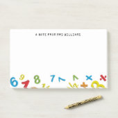 123数値パーソナライズされた ポストイット (デスク)