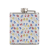 123数値レッドイエローブルー白黒バイナリ フラスク (裏面)