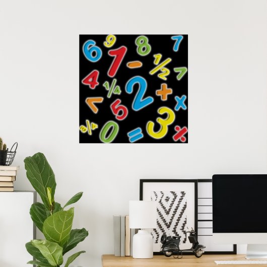 123数値計算 ポスター (ホームオフィス)