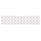 123番号赤い黄色い青 ショートテーブルランナー (横)