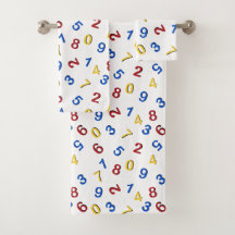 123番号赤い黄色い青