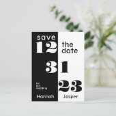 123123年大晦日23日を結婚保存 案内ポストカード (スタンド正面)