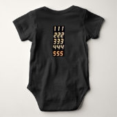 12345 baby bodysuit ベビーボディスーツ (裏面)