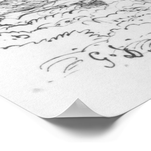 123.カラスとキツネ ポスター (角)