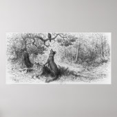 123.カラスとキツネ ポスター (正面)