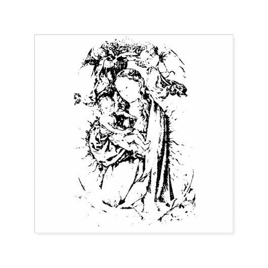 123.マドンナの三日月 セルフインキングスタンプ (デザイン)